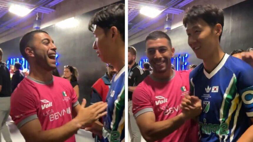 Erik Lira y Heung-min Son se reencontraron en el Juego de Estrellas