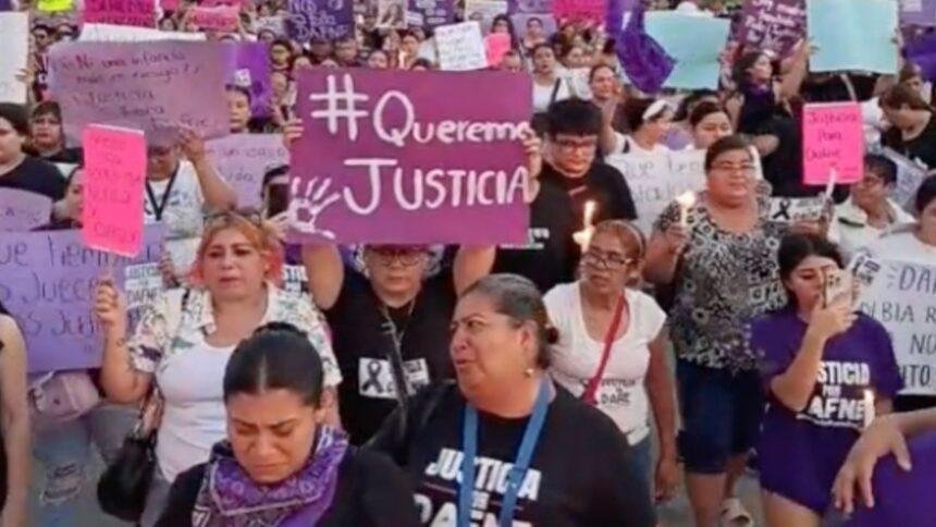 Familiares y amigos demandan justicia por la muerte de Dafne en Tamaulipas