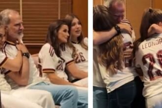 Felipe VI y la familia real celebran el pase de España a la Final