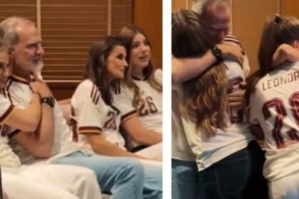 Felipe VI y la familia real celebran el pase de España a la Final