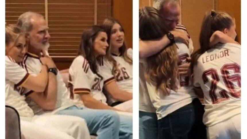 felipe vi y la familia real celebran el pase de Felipe VI y la familia real celebran el pase de España a la Final