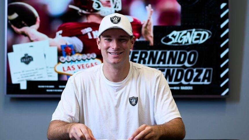 fernando mendoza qb cubano y numero 1 del draft se Fernando Mendoza, QB cubano y número 1 del draft, se une a los Raiders