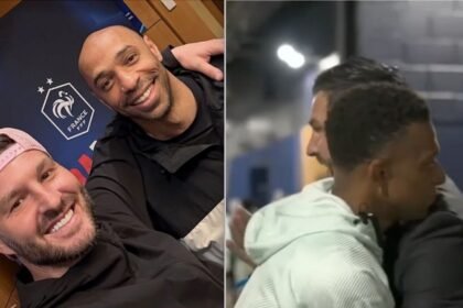 Gignac, Griezmann, Henry y Trezeguet en Francia vs Marruecos del Mundial