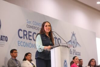 Gobernadora de Guanajuato inaugura Primer Congreso del Comercio en Romita