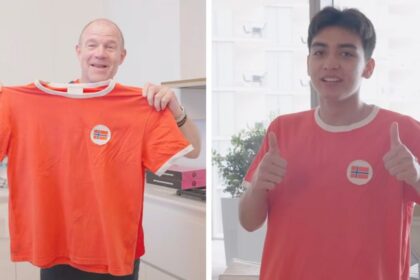 haaland explica por que gil mora apoya a noruega con Haaland explica por qué Gil Mora apoya a Noruega con camiseta de 1987