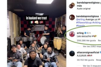Haaland reacciona a versión mexicana de su canción con remo vikingo