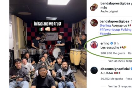 haaland reacciona a version mexicana de su cancion con remo Haaland reacciona a versión mexicana de su canción con remo vikingo