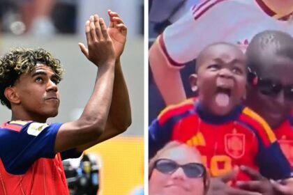 hermano de lamine yamal celebra euforicamente tras victoria de espana Hermano de Lamine Yamal celebra eufóricamente tras victoria de España en el Mundial