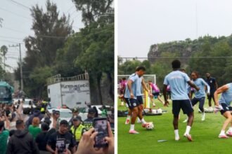 Inglaterra recibe apoyo masivo en su entrenamiento en La Cantera de Pumas