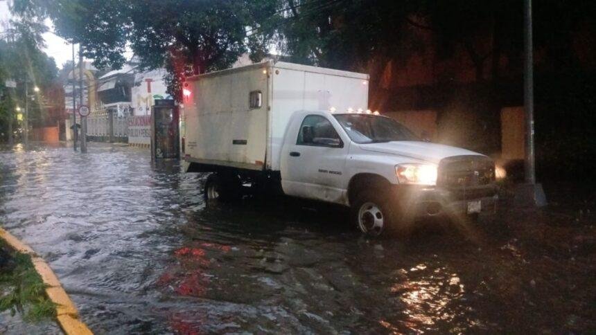 Lluvias inundan CDMX por segundo día; Tlalpan, alcaldía severamente afectada