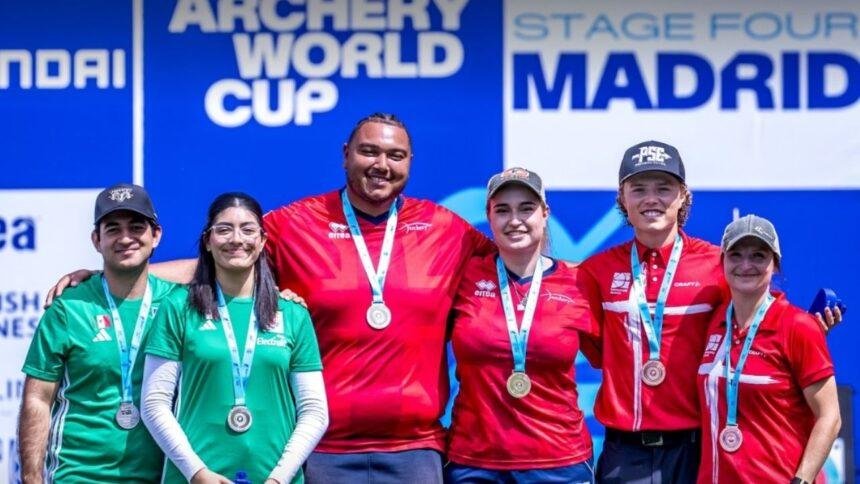 México logra dos medallas de plata en la Copa del Mundo de tiro con arco