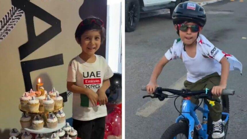 Niño de cinco años se inspira en Isaac del Toro y maneja con audacia