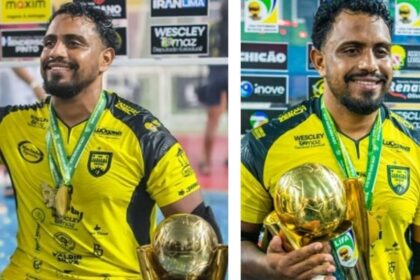 portero brasileno deslumbra con sus atajadas y movimientos en futbol Portero brasileño deslumbra con sus atajadas y movimientos en futbol sala