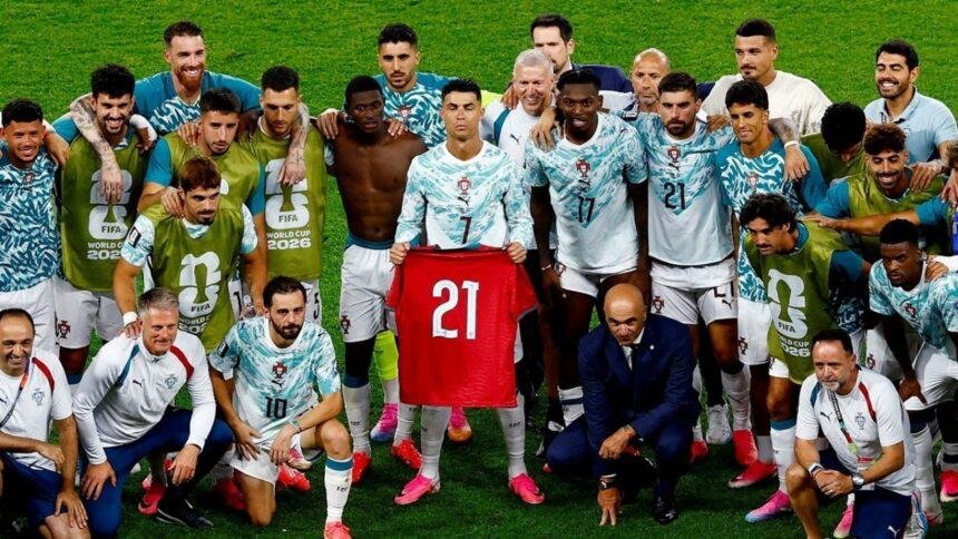 Portugal celebra triunfo ante Croacia en homenaje a Diogo Jota