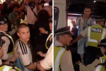 rescatan a aficionado argentino en londres tras derrota en el Rescatan a aficionado argentino en Londres tras derrota en el Mundial