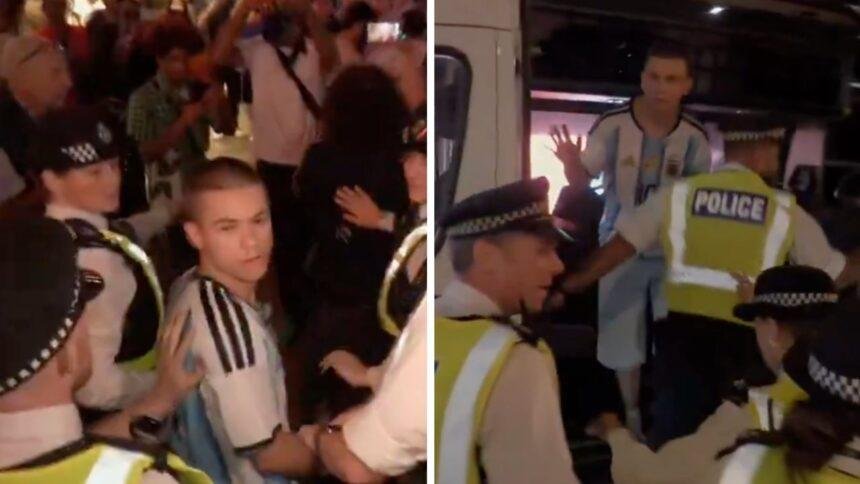 Rescatan a aficionado argentino en Londres tras derrota en el Mundial