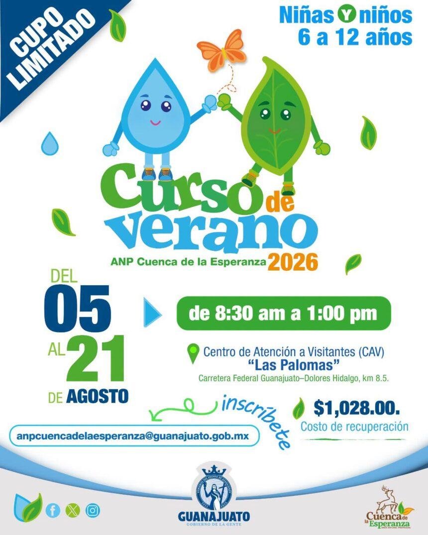 Secretaría del Agua y Medio Ambiente de Romita promueve curso de verano educativo
