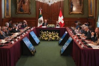 Sheinbaum y presidente de Suiza acuerdan actualizar tratado comercial bilateral.