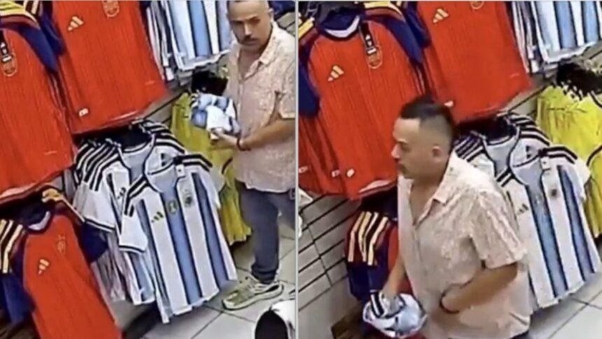 Sujeto roba playera de Argentina en Nuevo León y se disculpa luego
