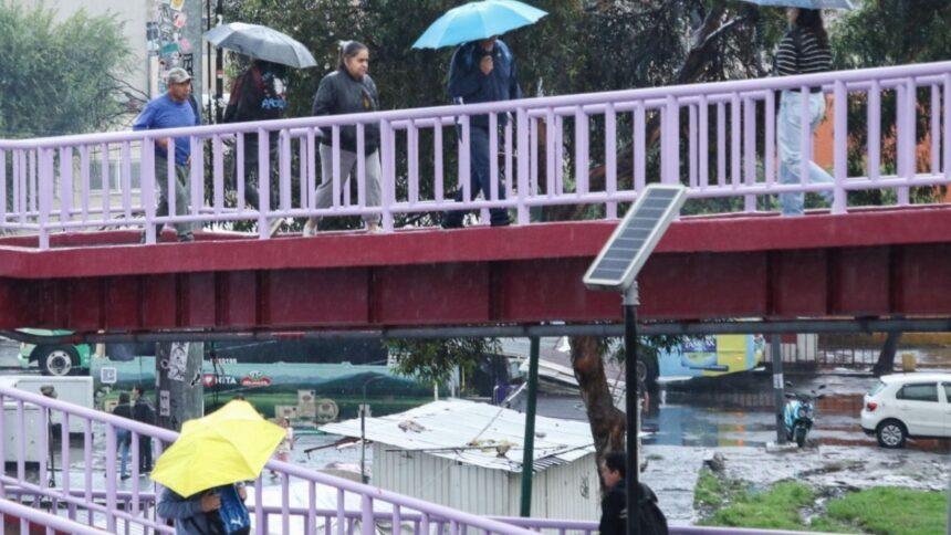 Activan alerta amarilla por lluvias intensas y granizo en las 16 alcaldías