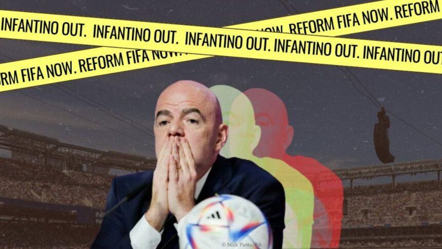 Aficionados lanzan petición global por la renuncia de Infantino tras vender el Mundial