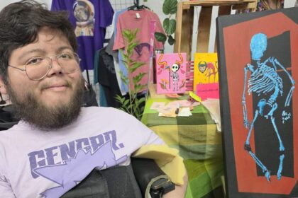 Artista leonés transforma la discapacidad y la espera médica en expresión artística