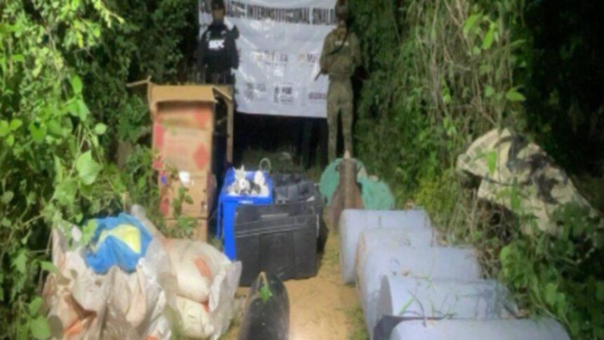Autoridades decomisan dos laboratorios clandestinos de metanfetamina en Sinaloa y Zacatecas