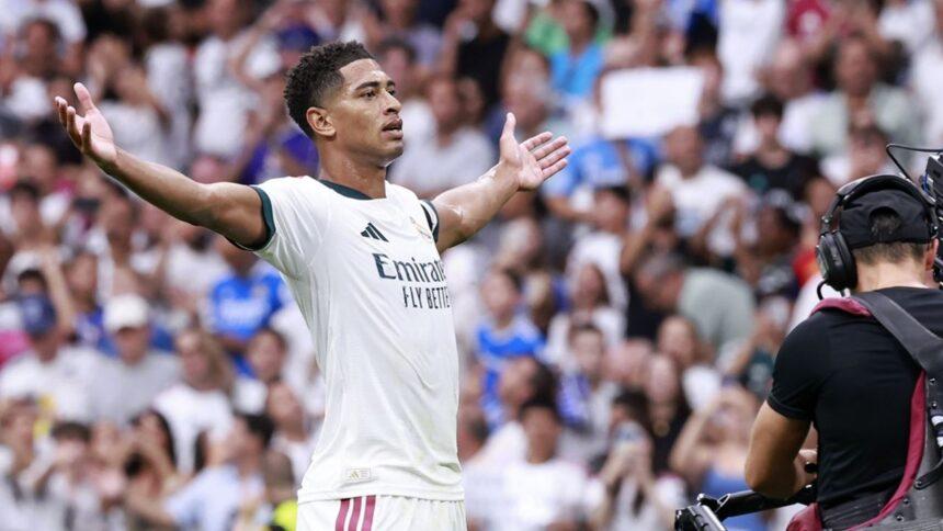 Bellingham brilla y el Real Madrid golea al Málaga en LaLiga