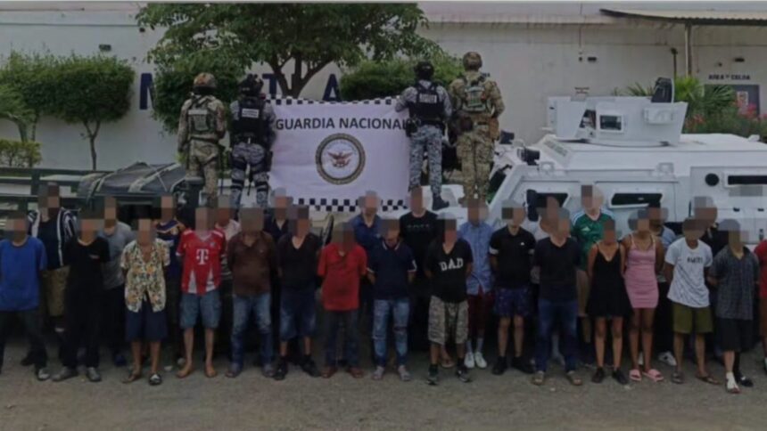 Cae grupo de 28 personas en operativos en Mazatlán; confiscadas armas y municiones
