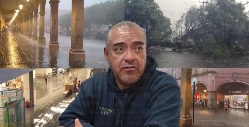 Celaya enfrenta intensa lluvia: acumulación de agua en vialidades