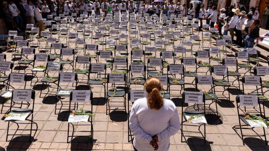 Cientos marchan en Zacatecas para exigir justicia por víctimas de desaparición forzada