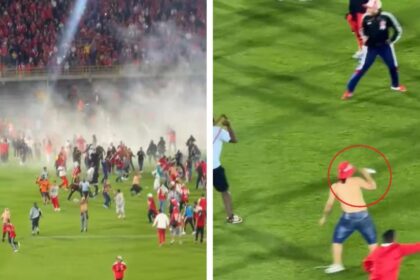 Colombia: pelea con cuchillos, invasión, gas lacrimógeno y suspensión de partido