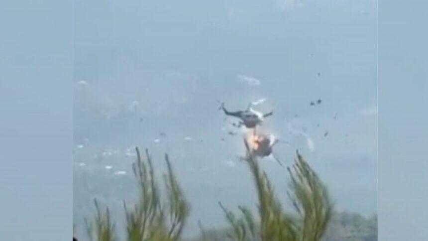 Confirman dos muertos tras choque de helicópteros en Grecia durante apagado de incendios