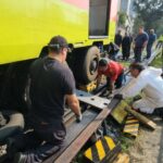 descarrila tren de la linea 3 del metro en talleres Descarrila tren de la Línea 3 del Metro en talleres de Ticomán