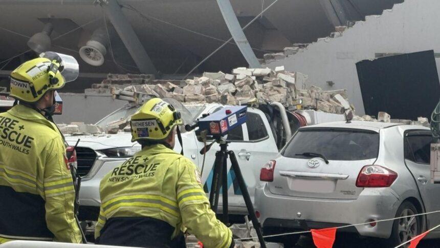 Desplome parcial de edificio en Sídney causa dos heridos graves