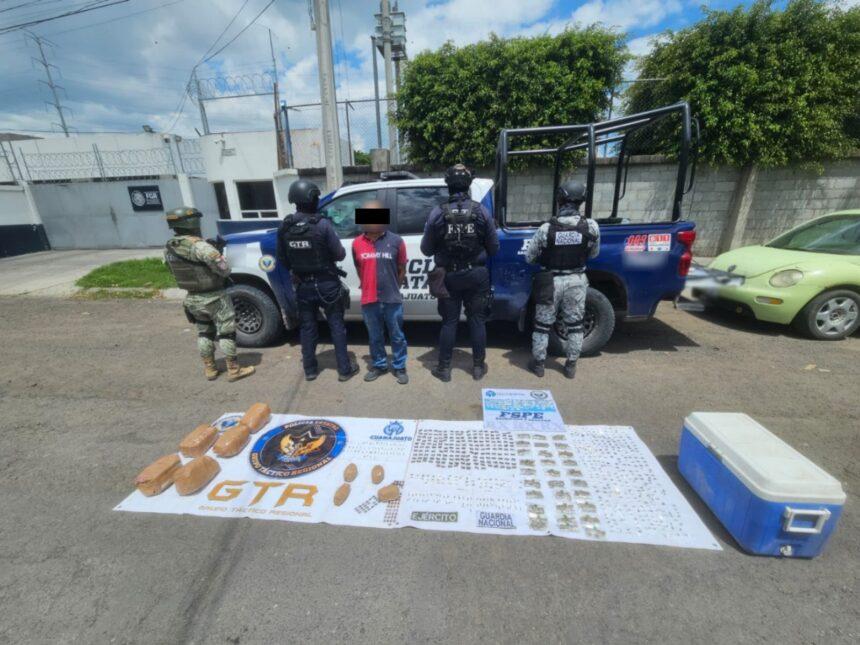Detienen a persona con miles de dosis en San Francisco del Rincón
