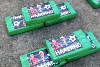 ecuador incauta 370 kilos de cocaina con el rostro de Ecuador incauta 370 kilos de cocaína con el rostro de Haaland