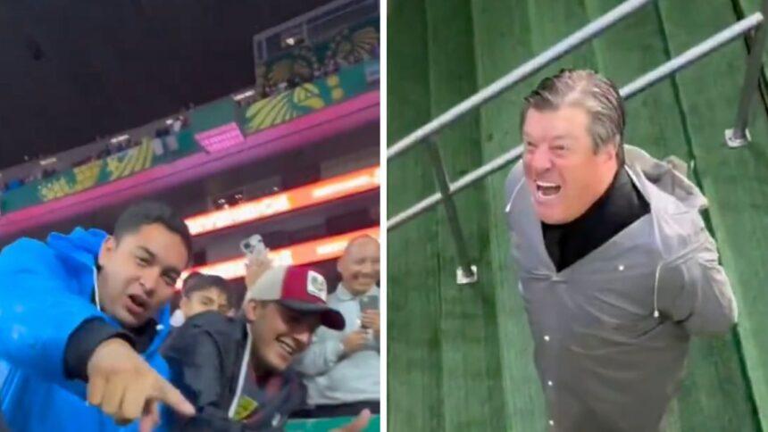 El 'Piojo' Herrera reta a un aficionado tras insultos en el Azteca