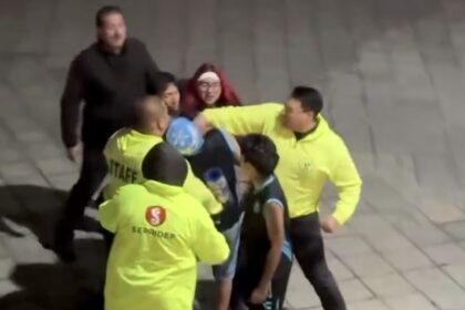 Elemento de seguridad de Pachuca agrede a aficionado del Puebla en Hidalgo