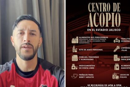 Estadio Jalisco reunirá víveres este sábado para damnificados del sismo en Colombia
