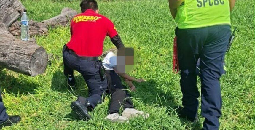 estudiante rescatado tras caida al rio laja durante asalto en Estudiante rescatado tras caída al Río Laja durante asalto en Celaya
