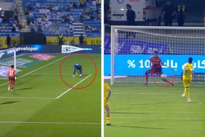 Exdefensa del Napoli regala penalti al agarrar el balón, pero ‘Bono’ ataja