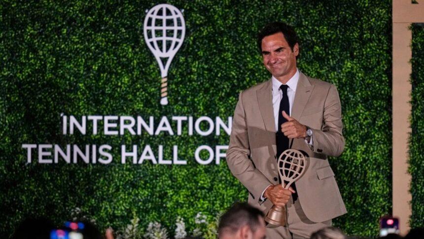 federer llora tras exaltacion al salon de la fama internacional Federer llora tras exaltación al Salón de la Fama Internacional del Tenis