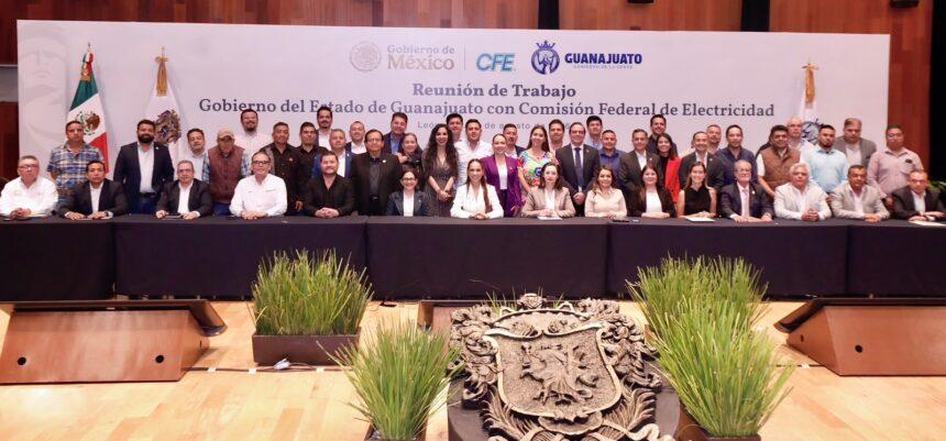 Guanajuato y CFE acuerdan atención directa a necesidades eléctricas municipales