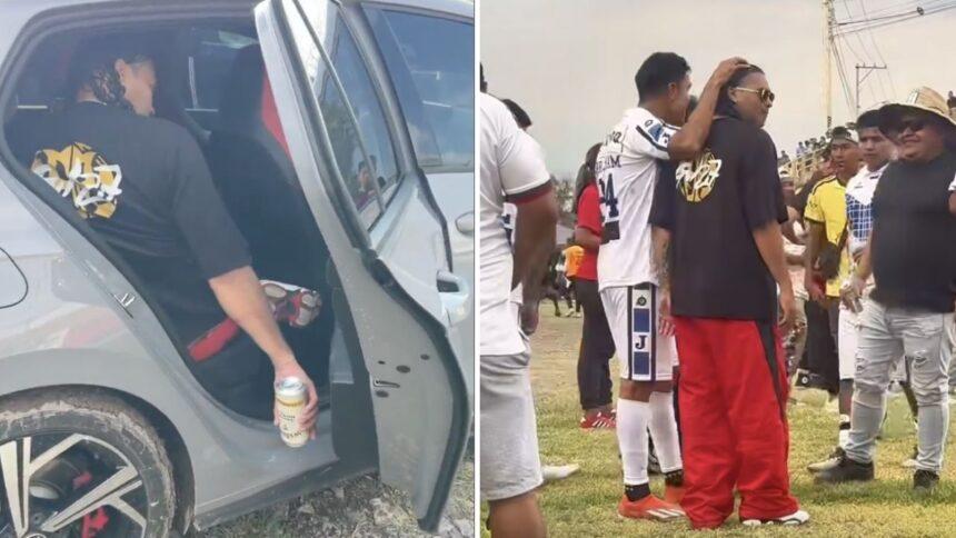 Gullit Peña vuelve ebrio en video, derrama bebida: «Ya no quiero alcohol»