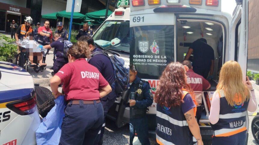 Hombre sufre quemaduras por descarga eléctrica en World Trade Center CDMX