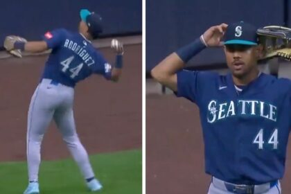Jardinero de Marineros lanza pelota a gradas con dos outs: paliza 22-0