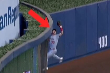 jardinero de nationals roba un home run trepando la barda Jardinero de Nationals roba un home run trepando la barda como Spiderman