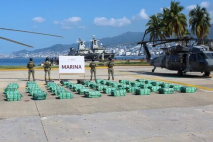 Marina incauta 1.9 toneladas de cocaína valuadas en más de 405 mdp