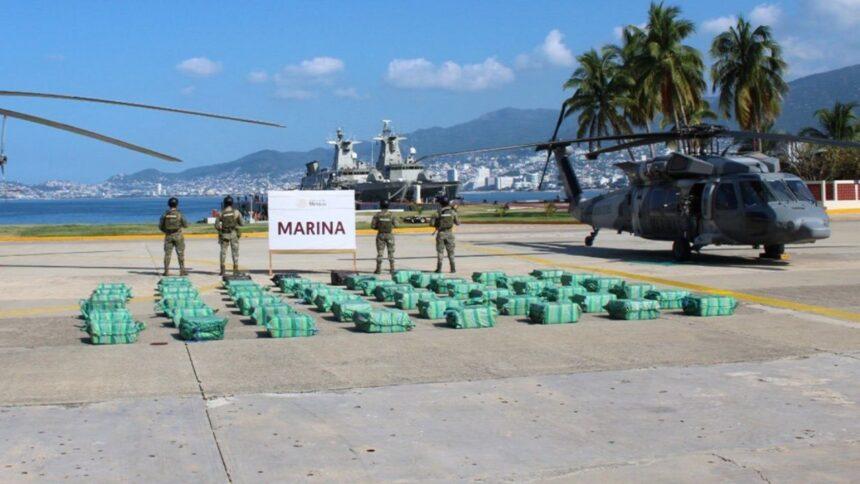 Marina incauta 1.9 toneladas de cocaína valuadas en más de 405 mdp
